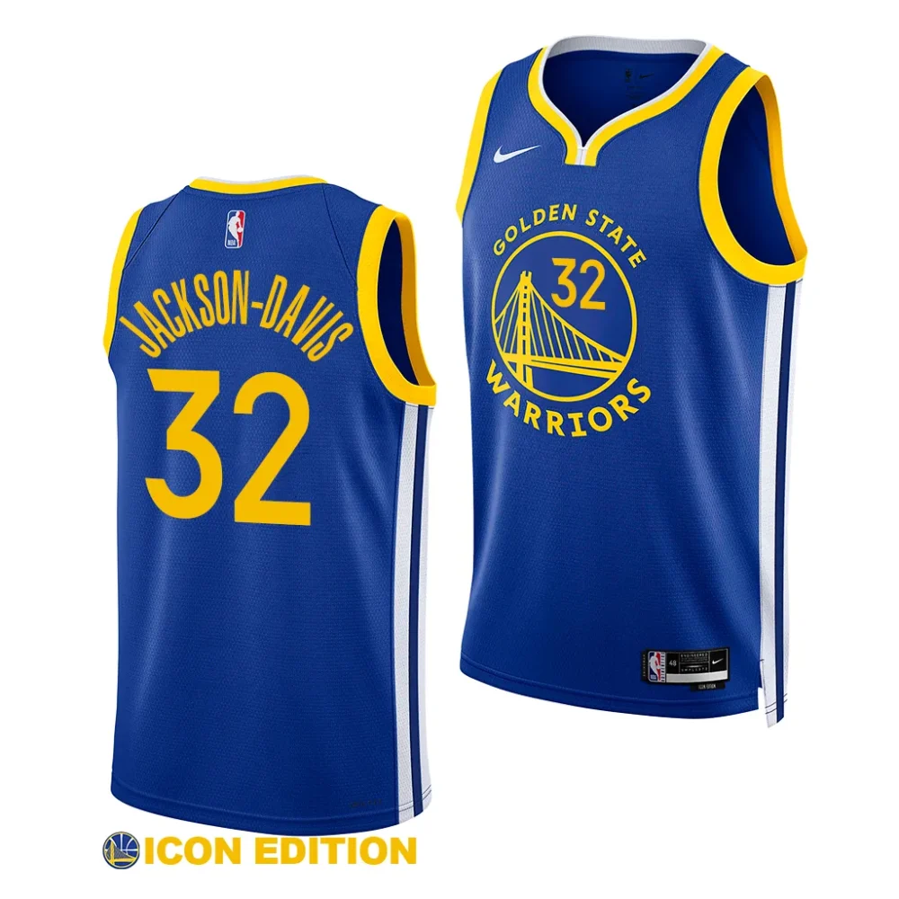 Trayce Jackson-Davis Golden State Warriors #32 Royal Icon Edition ...