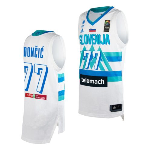 Slovenia Luka Doncic White 2021 Tokyo Olympics Triple-Double Jersey